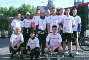 Unsere Mannschaft kurz vor dem Start Unsere Mannschaft kurz vor dem Start