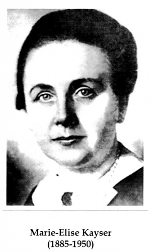 Marie-Elise Kayser Marie-Elise Kayser